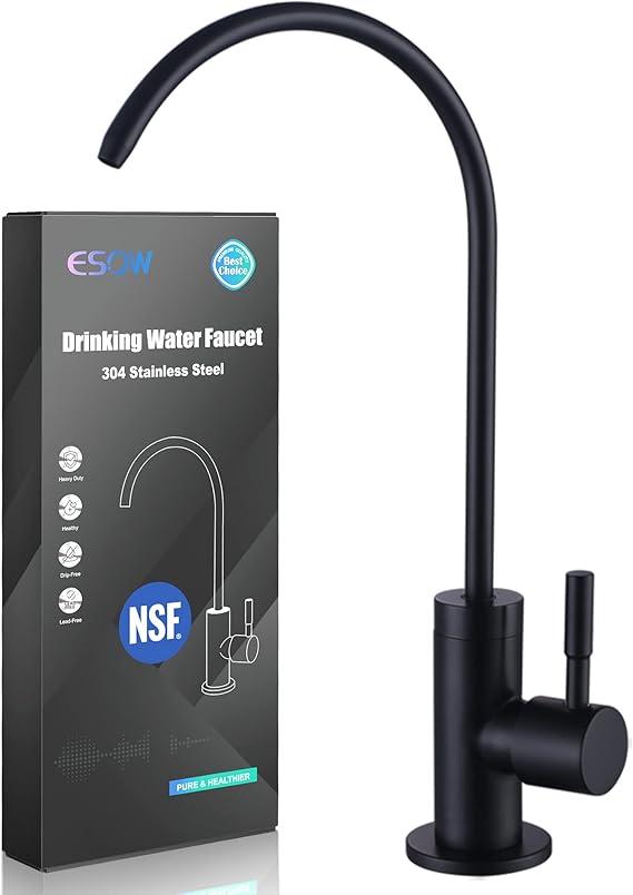 ESOW Drinking Water Faucet (Modern Matte Black Finish )