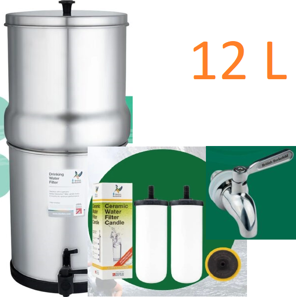 12 Litre(3.17 Gallon) British Berkefeld® Doulton Water Filter System - Options Available