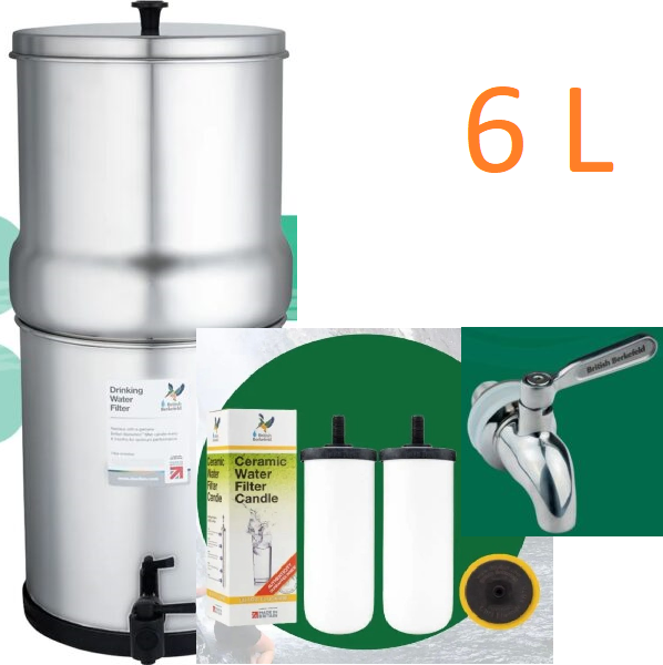 6 Litre(1.5 Gallon) British Berkefeld® Doulton Water Filter System - Options Available