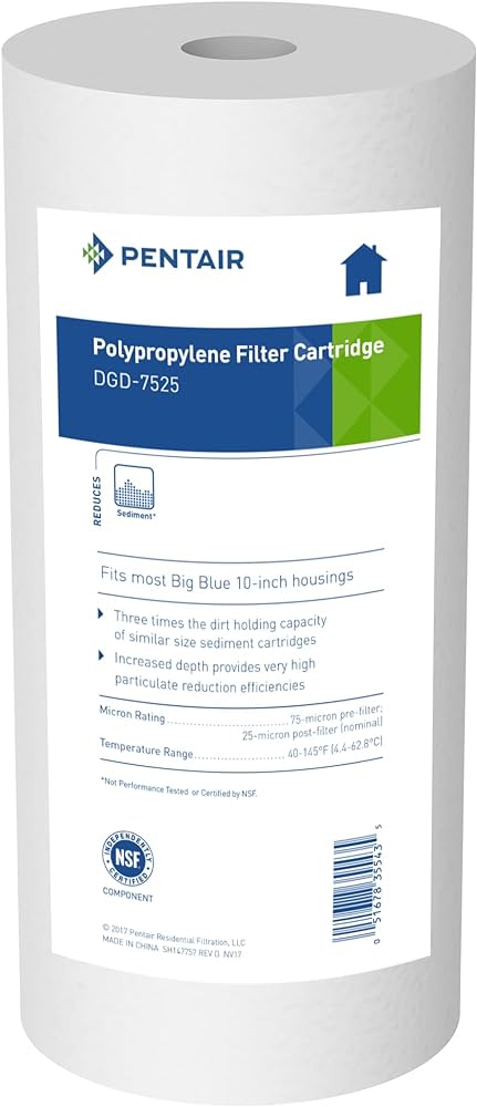 Pentair Dual Gradient Polypropylene Sediment Cartridge (DGD-5005-20)