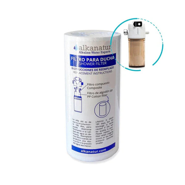 Alkanatur Replacement Pre-Filter for Shower Filter 2.0 (Pack of 3)