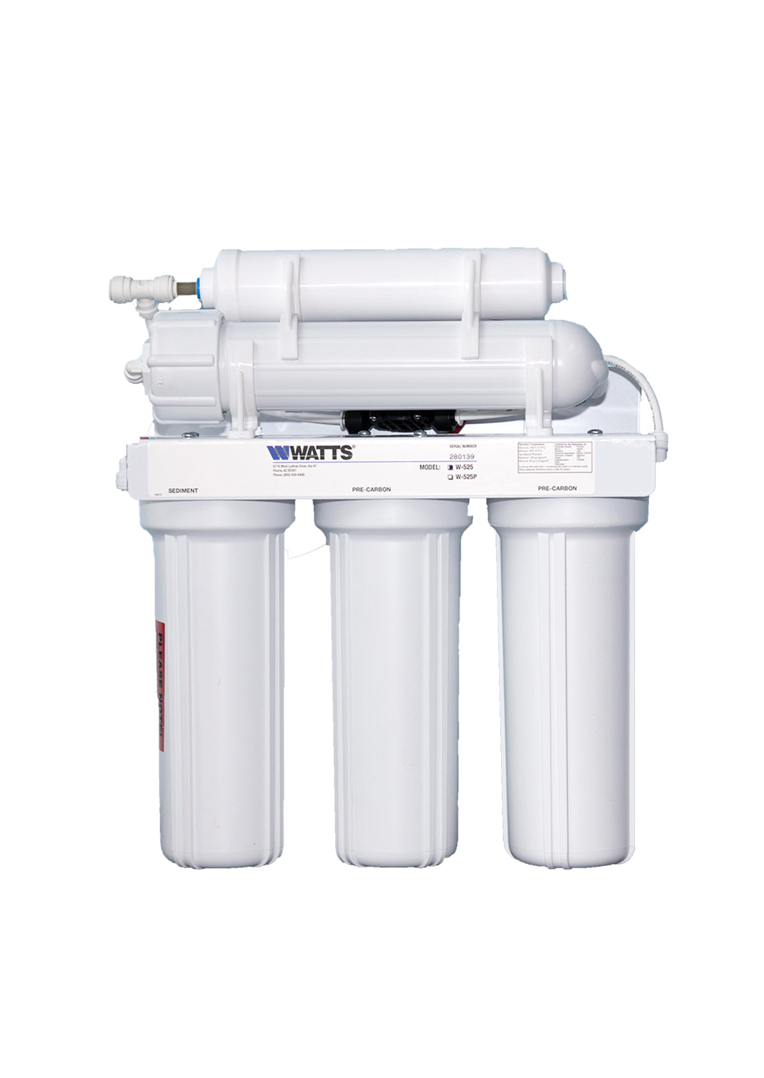 Watts Reverse Osmosis Filter -LEAD FREE- 5 stage 50 GPD - Great Value!