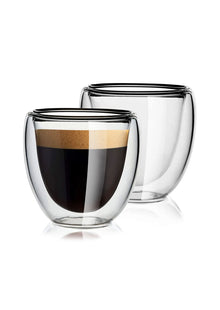 Bellucci Double Wall Glass 80ML Espresso Cups - pack of 4