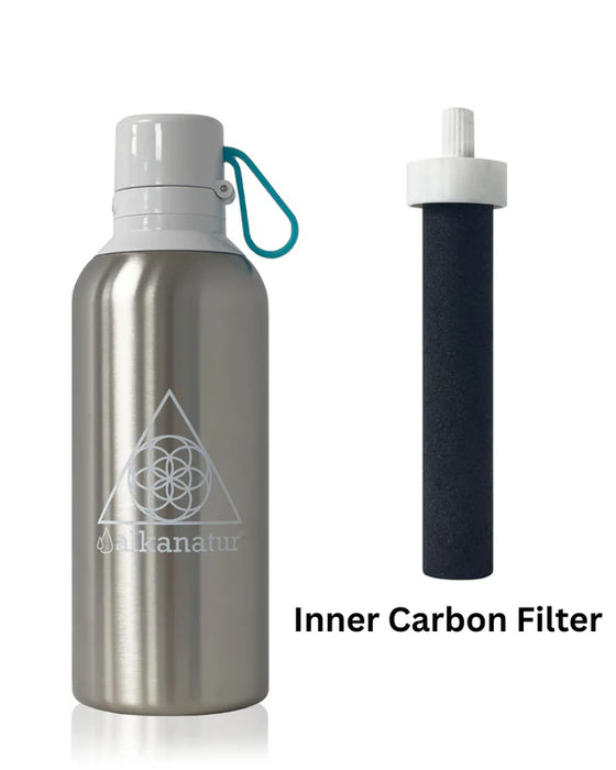 Alkanatur - Go Stainless Steel Filter Bottle