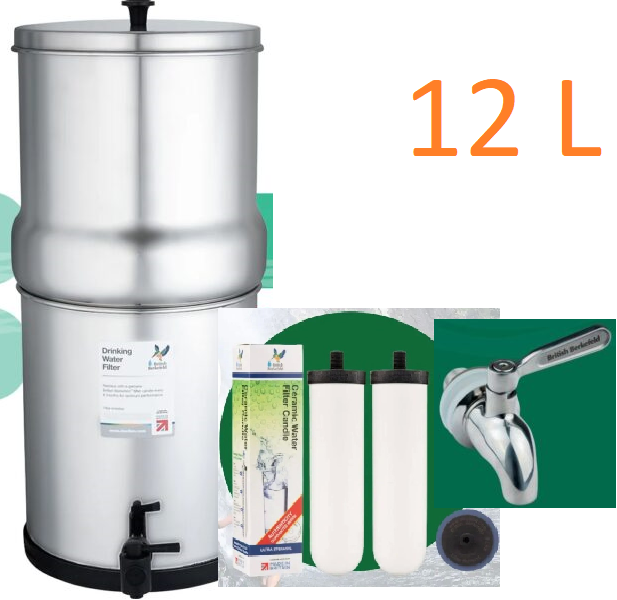 12 Litre(3.17 Gallon) British Berkefeld® Doulton Water Filter System - Options Available