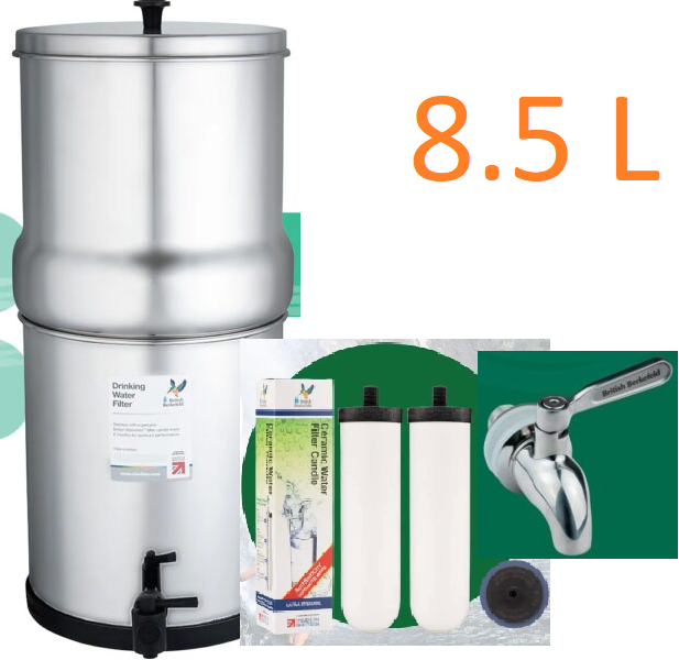 8.5 Litre(2.25 Gallon) British Berkefeld® Doulton Water Filter System - Options Available