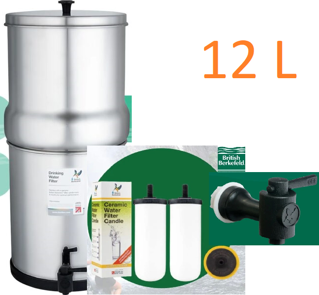 12 Litre(3.17 Gallon) British Berkefeld® Doulton Water Filter System - Options Available
