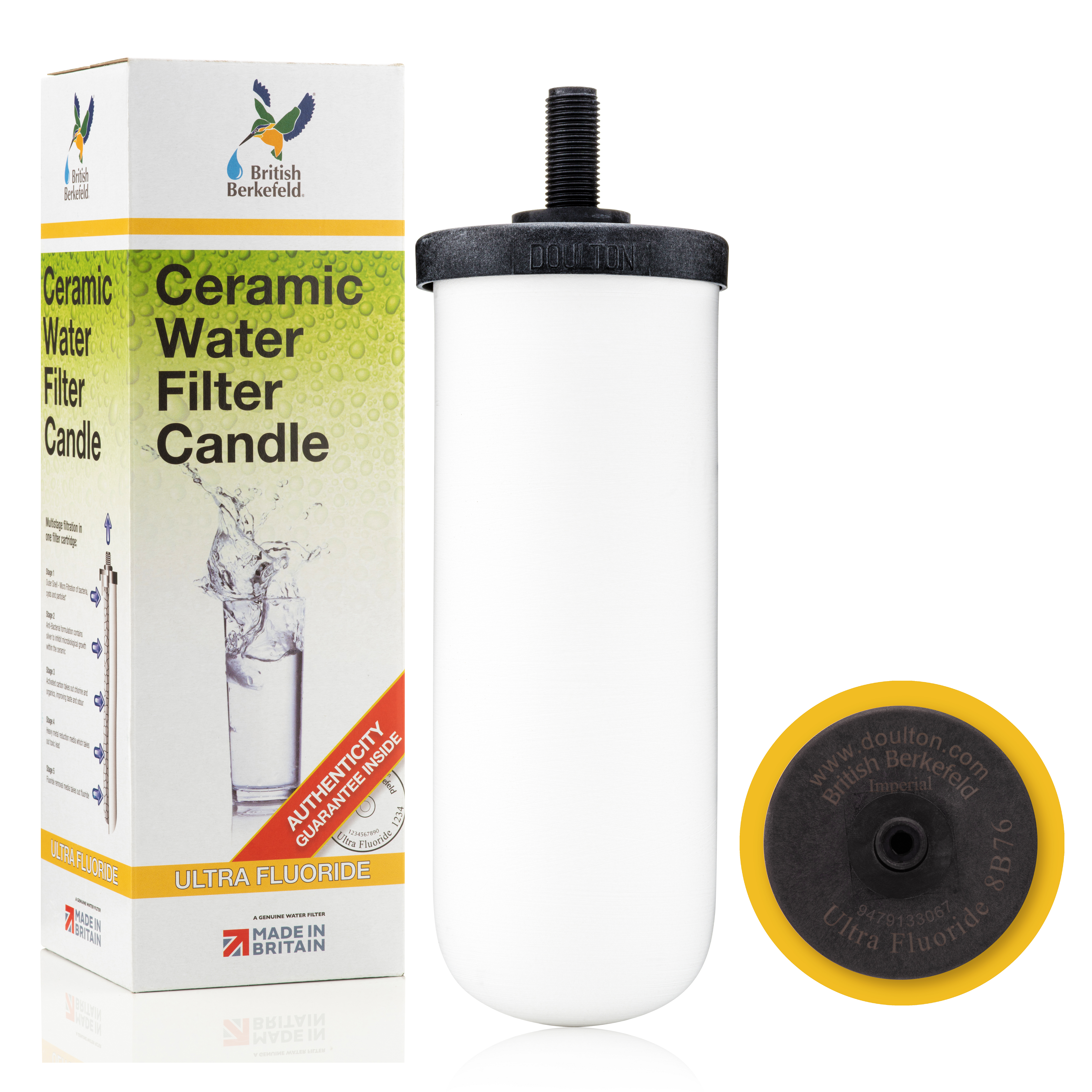 British Berkefeld® 7″ Ceramic Ultra Fluoride Replacement Water Filter........... .......... ..... .....