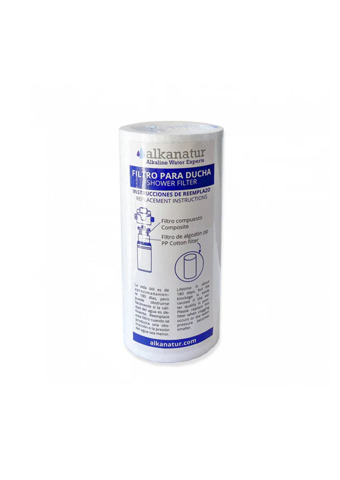 Alkanatur Replacement Pre-Filter for Shower Filter 2.0 (Pack of 3)