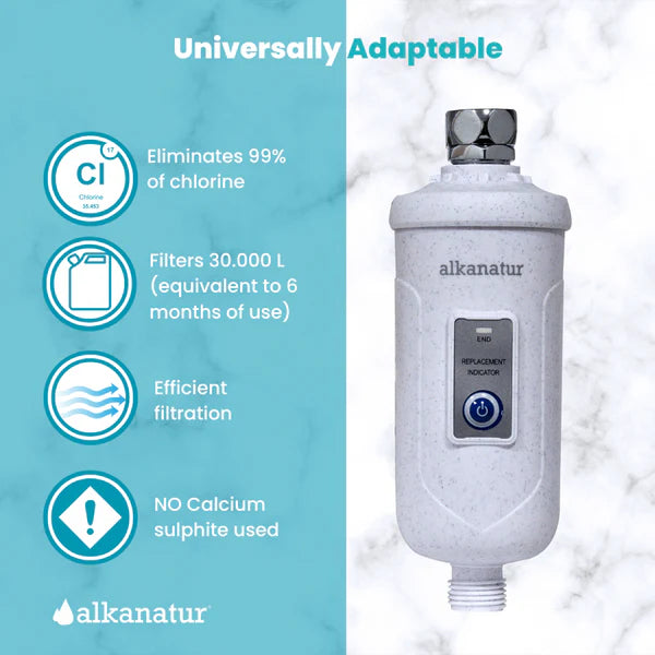 Alkanatur One Piece Replaceable Shower Filter