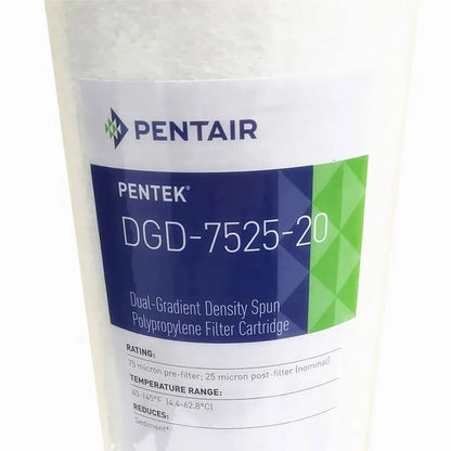 Pentair Dual Gradient Polypropylene Sediment Cartridge for Big Blue Housings (DGD-7525-20)
