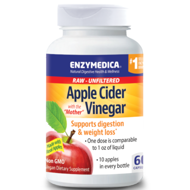 Enzymecica Apple Cider Vinegar with Mother - 60 caps
