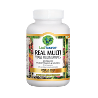 Leaf Source Real Multi 60 cap - 21 Organic Source Vitamins and Minerals