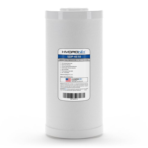 Hydronix Sediment Dual Filters 4.5" x 10" and 2.5" x 10"