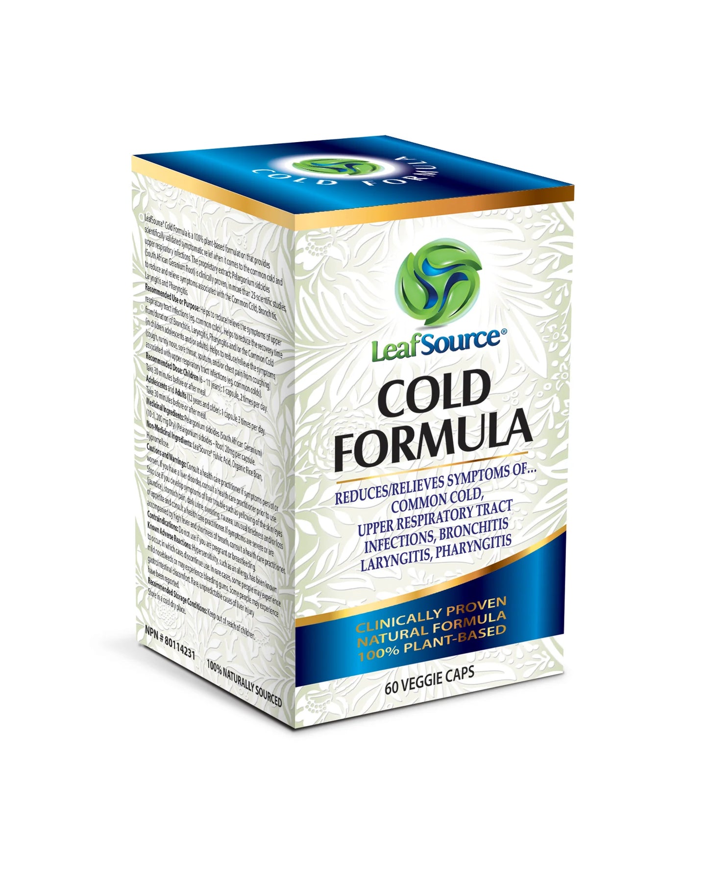 Transforming Health Cold Formula, 60 caps