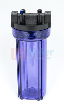 Water filter housing, single house with 3/4" port, 2.5" X 10"