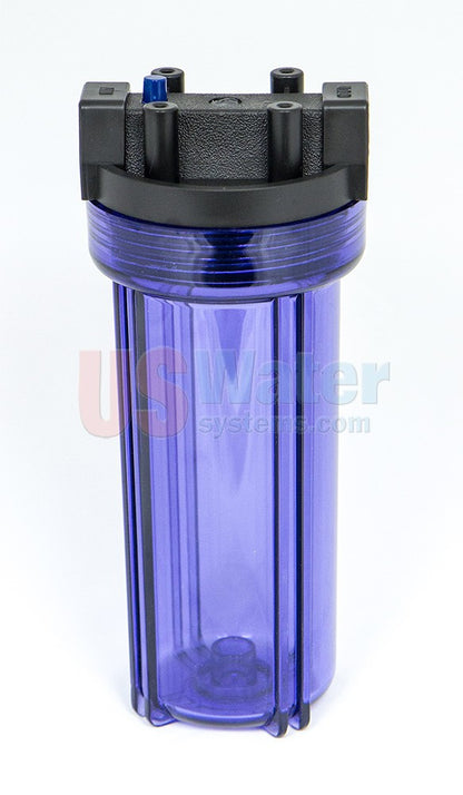 Water filter housing, single house with 3/4" port, 2.5" X 10"