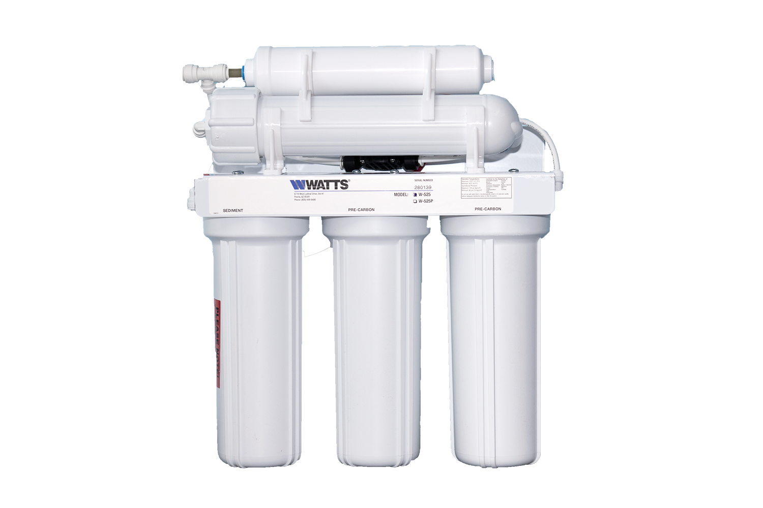 Watts Reverse Osmosis Filter -LEAD FREE- 5 stage 50 GPD - Great Value!
